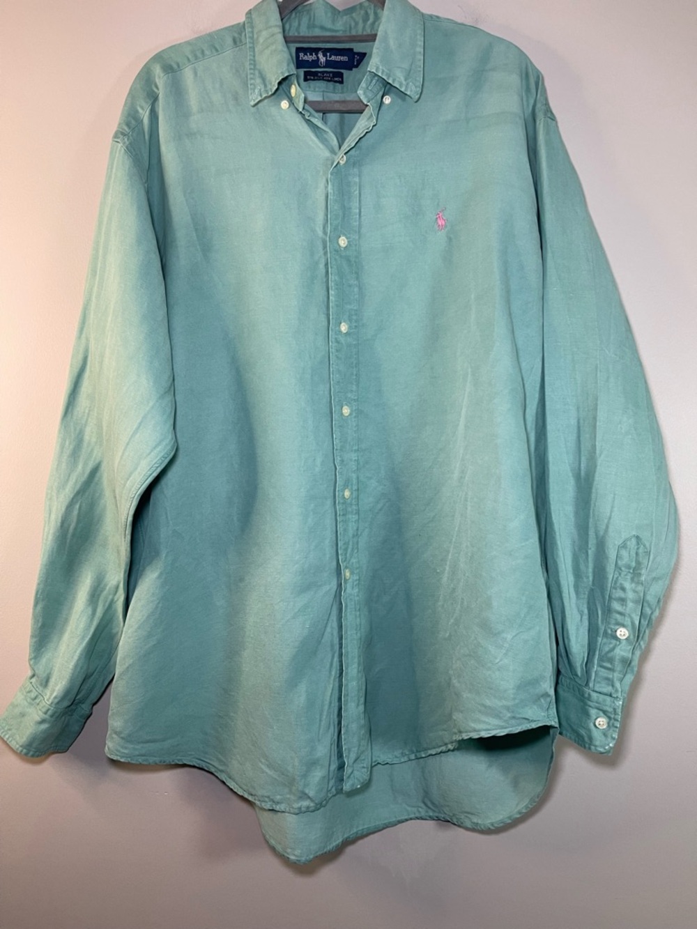 Ralph Lauren Men’s Classic Button-Down Shirt - Seafoam Green